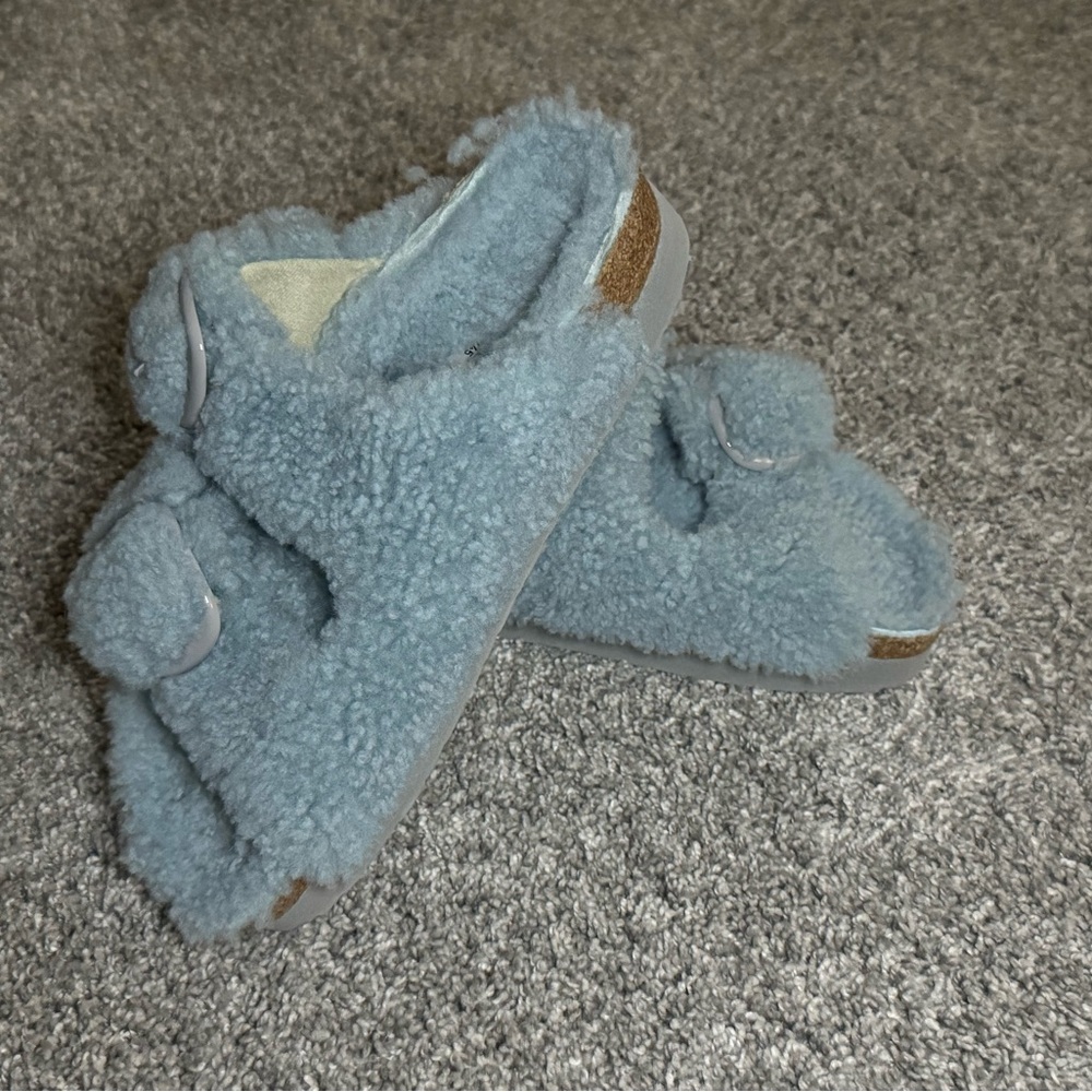 Women’s Papillio by Birkenstock shearling Big Buckle Slippers EU size 38